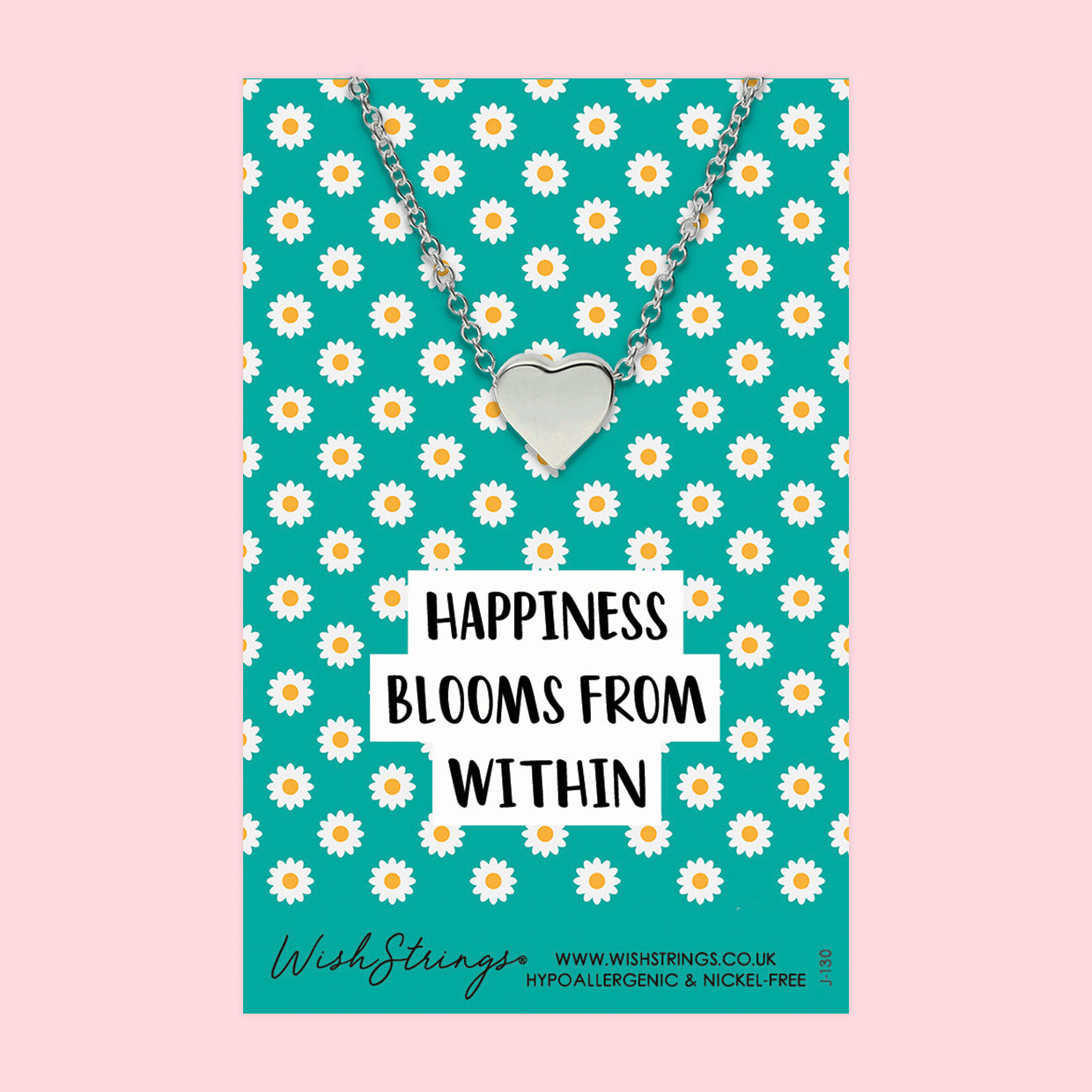 Happiness Blooms from Within - Heart Necklace