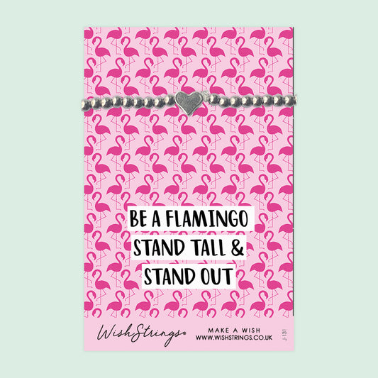 Be a Flamingo - Heart Stretch Bracelet