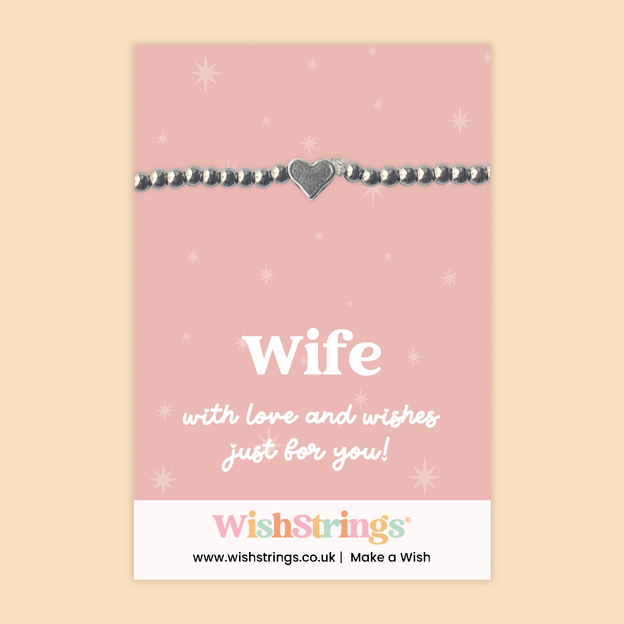 Wife - Heart Stretch Bracelet