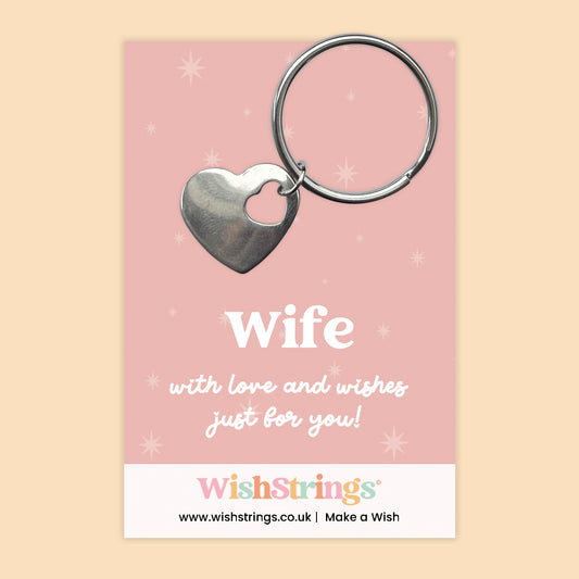 Wife - Heart Keyring