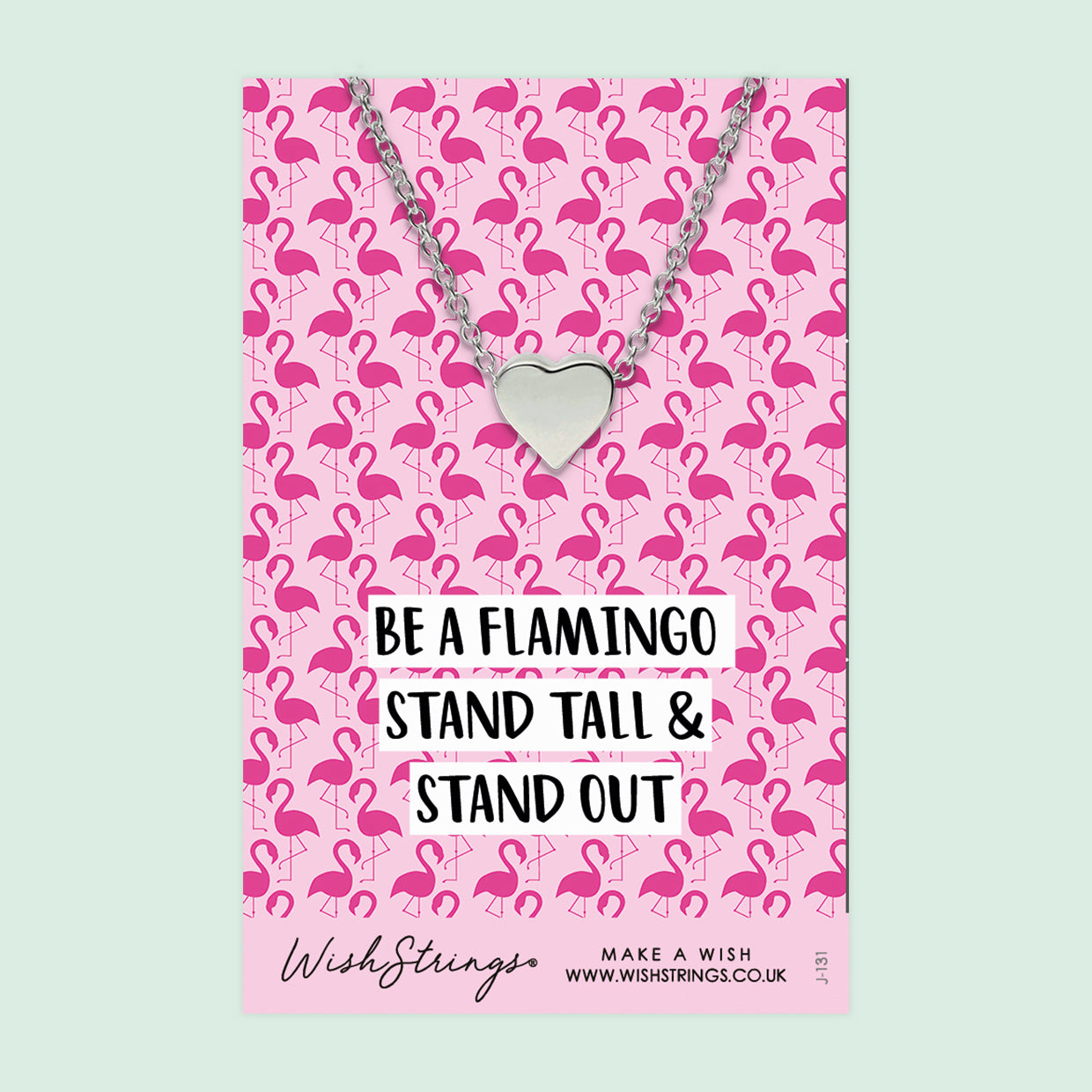 Be a Flamingo - Heart Necklace