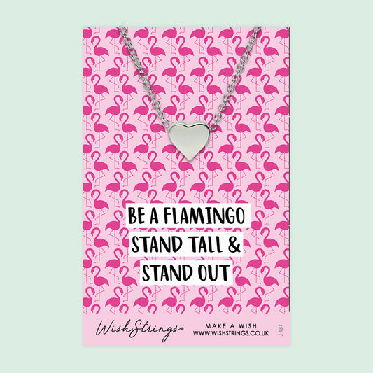 Be a Flamingo - Heart Necklace