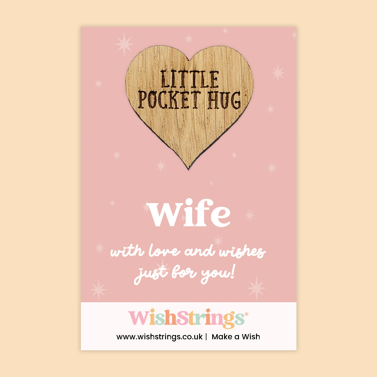 Pocket Hug – Wife | Thoughtful Gift for Her | Romantic Keepsake Token of Love