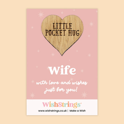Pocket Hug – Wife | Thoughtful Gift for Her | Romantic Keepsake Token of Love