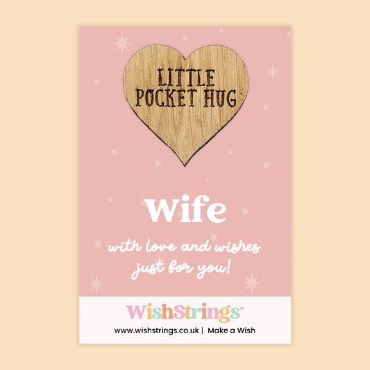 Pocket Hug – Wife | Thoughtful Gift for Her | Romantic Keepsake Token of Love