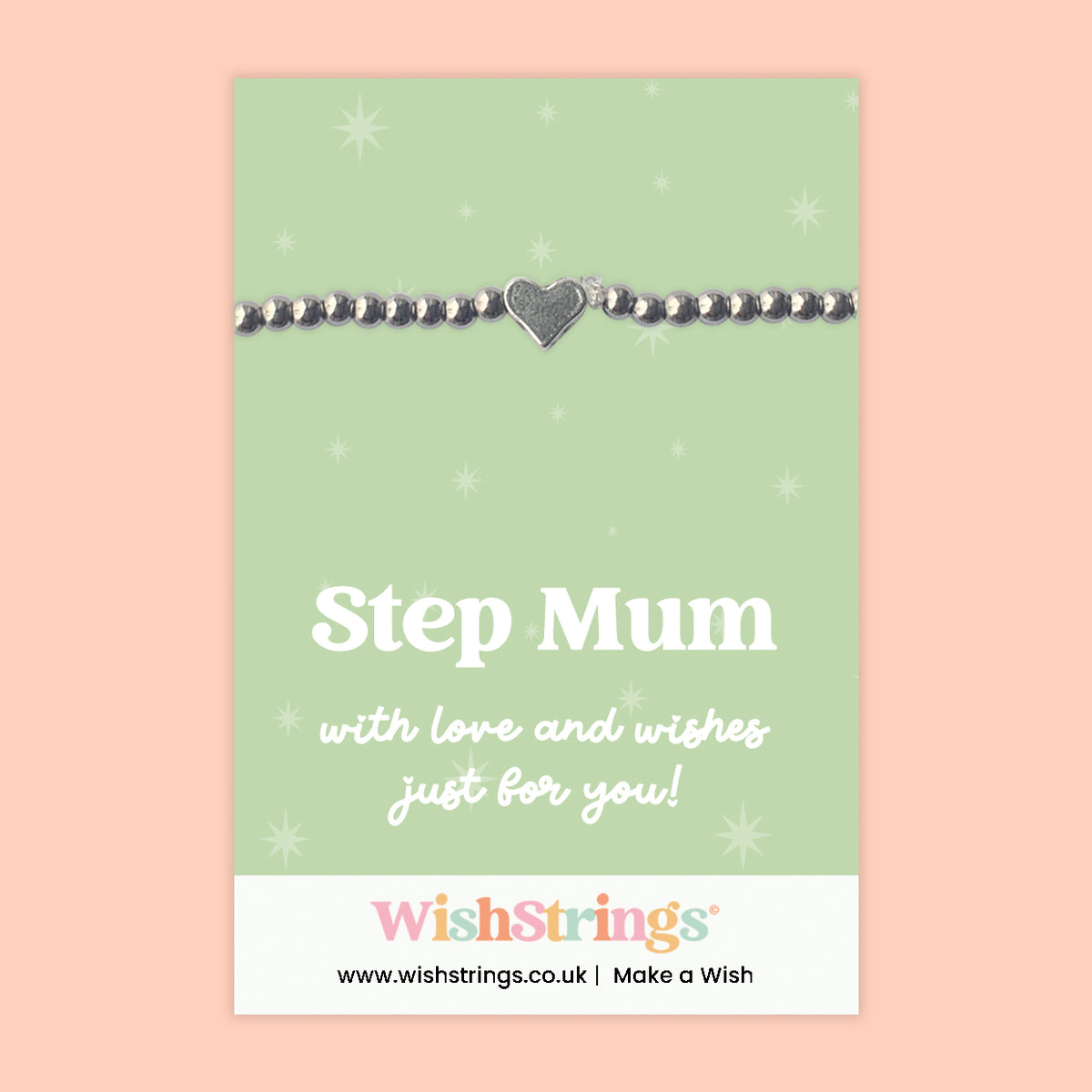 Step Mum - Heart Stretch Bracelet