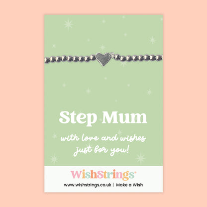 Step Mum - Heart Stretch Bracelet