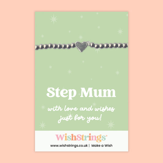 Step Mum - Heart Stretch Bracelet
