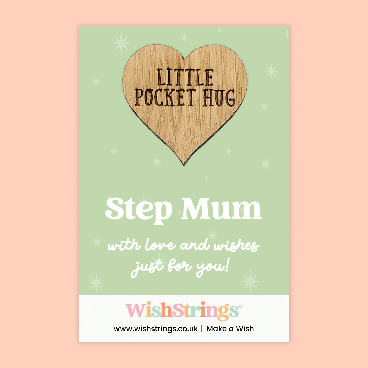 Female Relations Pocket Hug Collection | Wooden Heart Keepsakes for Mum, Sister & Daughter | Handmade Thoughtful Gifts