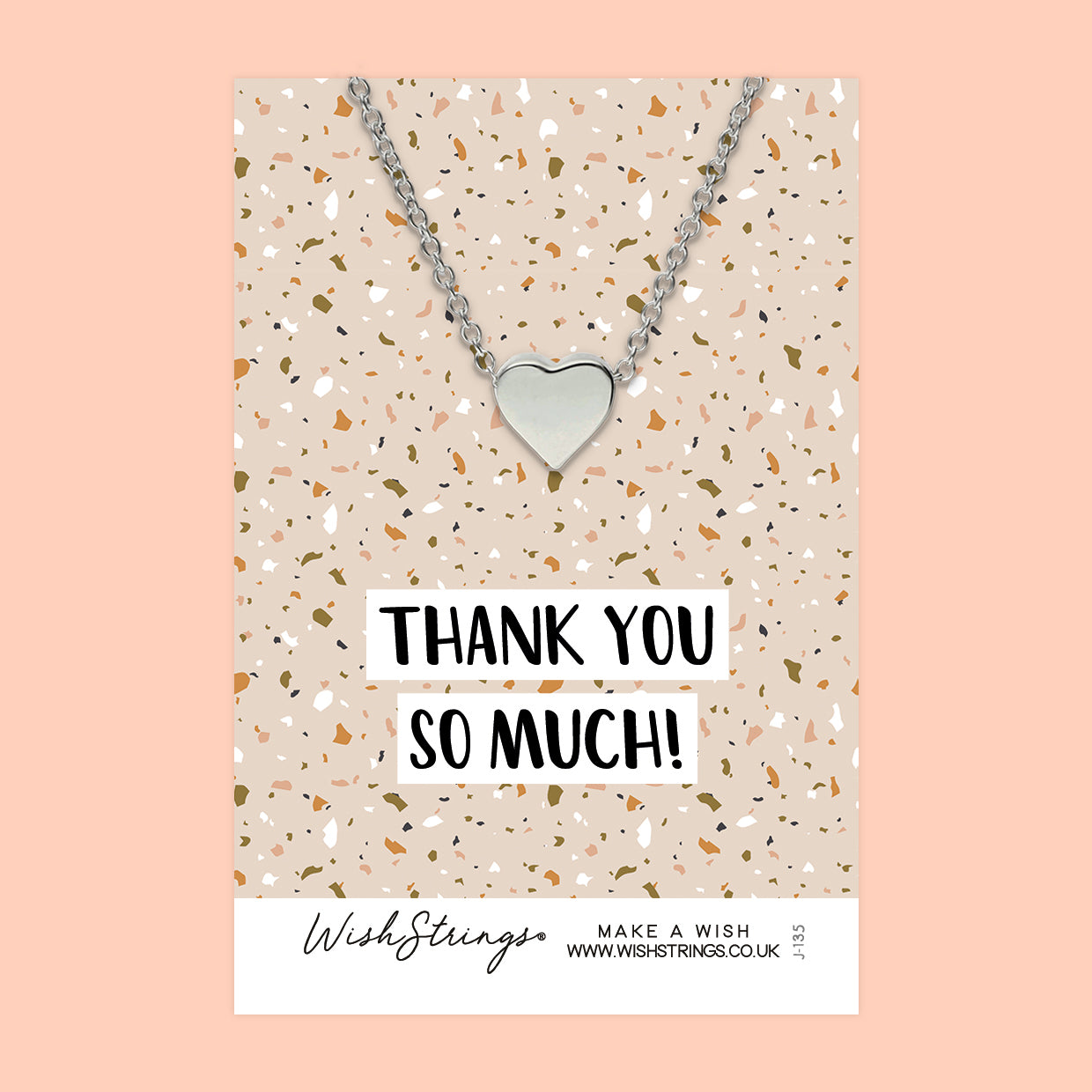 Thank You So Much - Heart Necklace