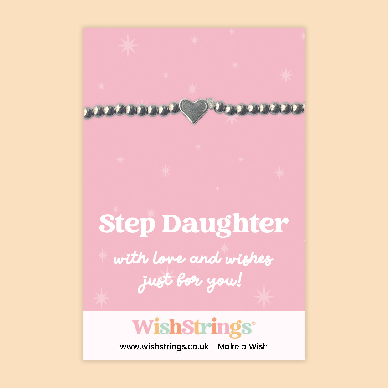 Step Daughter - Heart Stretch Bracelet