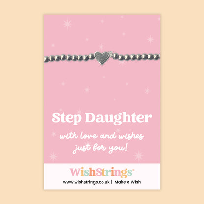 Step Daughter - Heart Stretch Bracelet