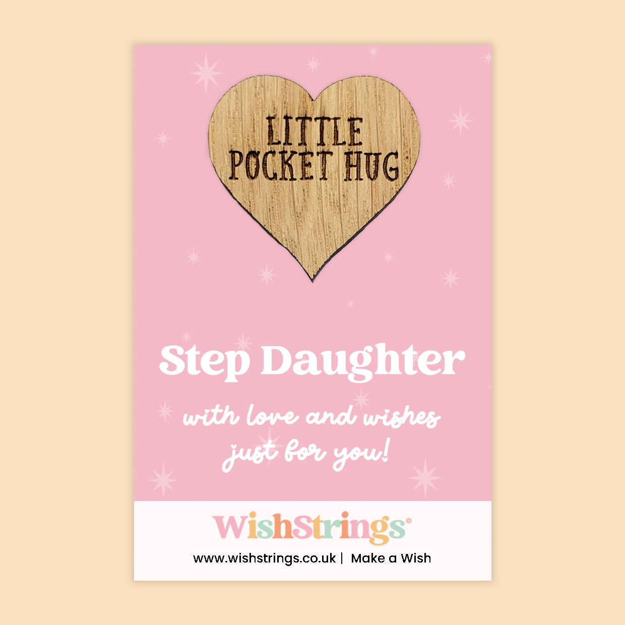 Female Relations Pocket Hug Collection | Wooden Heart Keepsakes for Mum, Sister & Daughter | Handmade Thoughtful Gifts