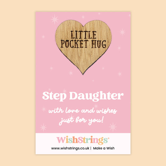 Pocket Hug – Step Daughter | Thoughtful Gift to Show Love and Support | Keepsake Token from Stepparent