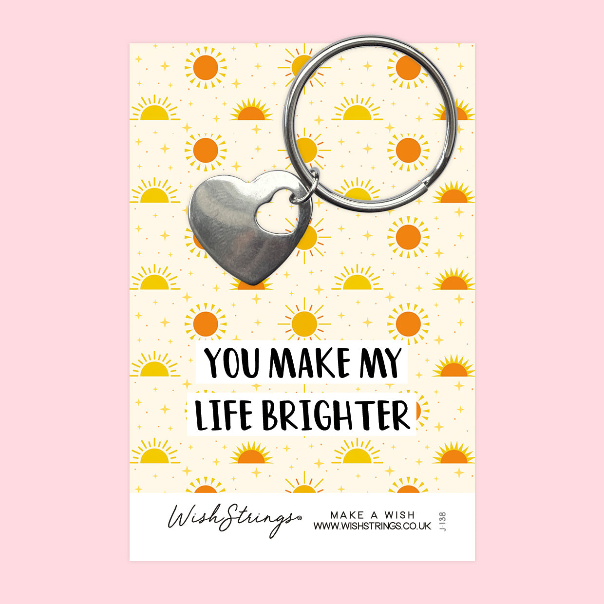 Life Brighter - Heart Keyring