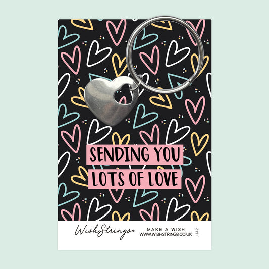 Lots of Love - Heart Keyring