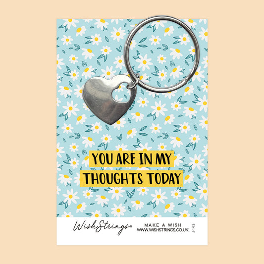 In My Thoughts - Heart Keyring