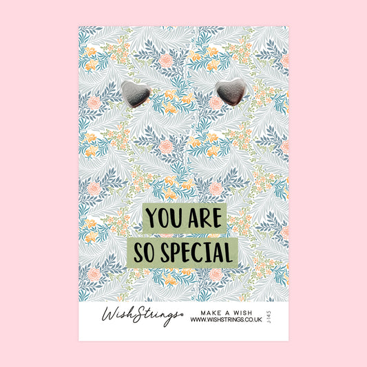 You are so Special - Silver Heart Stud Earrings | 304 Stainless - Hypoallergenic