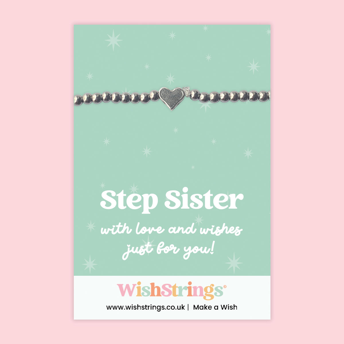 Step Sister - Heart Stretch Bracelet