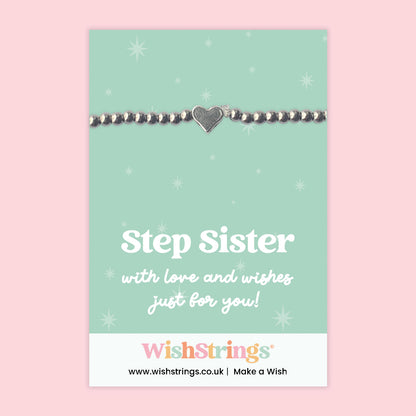 Step Sister - Heart Stretch Bracelet