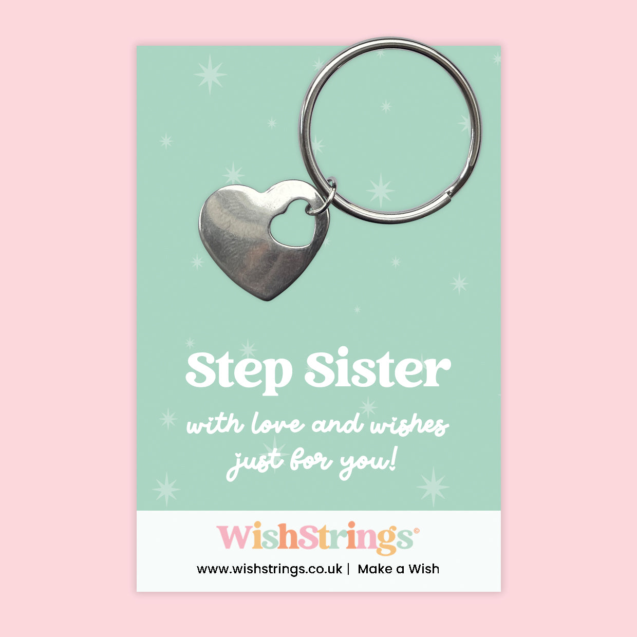 Step Sister - Heart Keyring