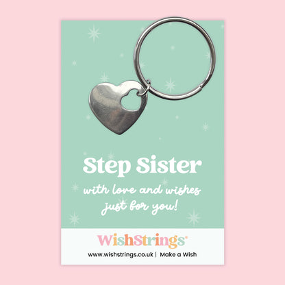 Step Sister - Heart Keyring