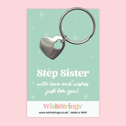 Step Sister - Heart Keyring