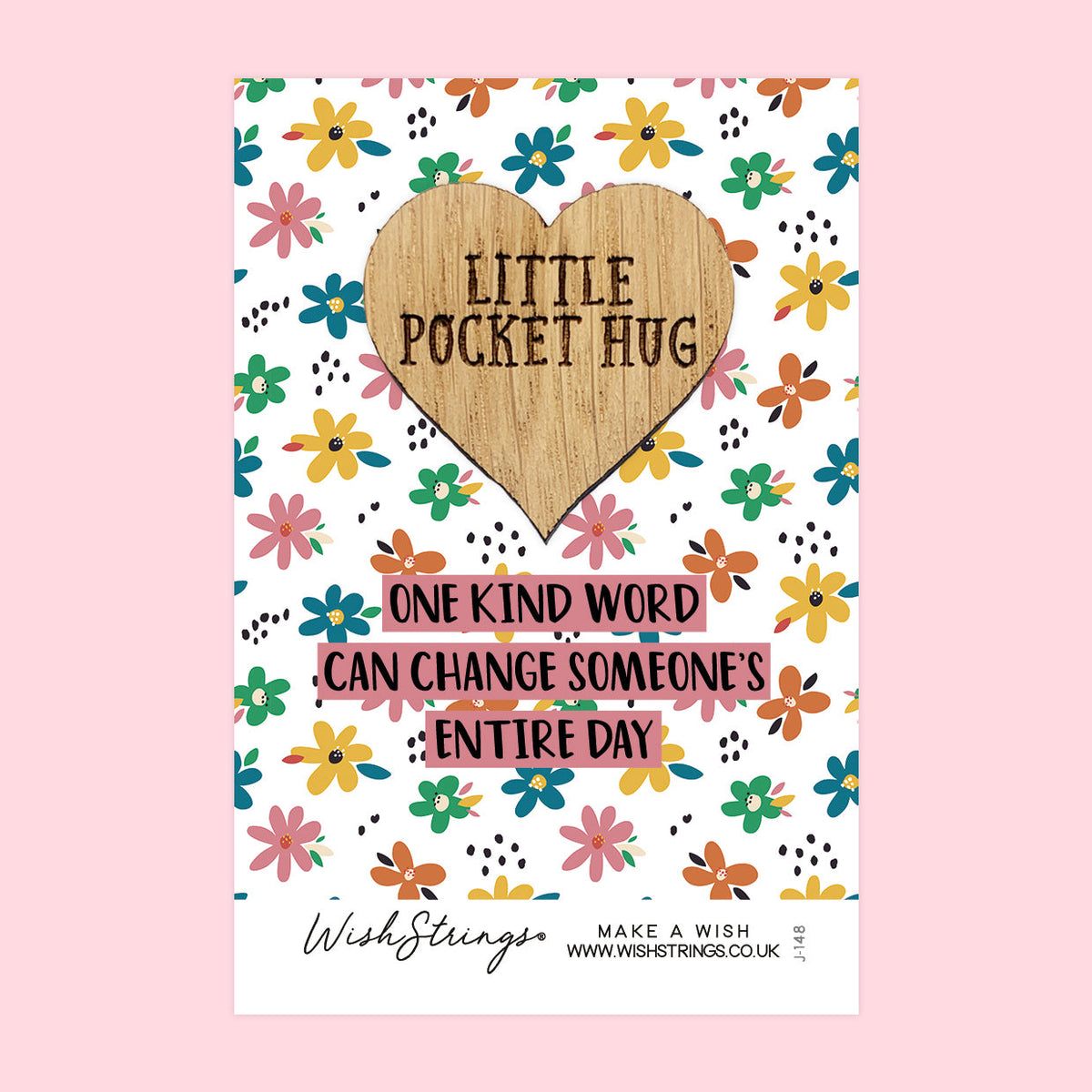 SALE - ONE KIND WORD - Oak Pocket Hug Token | S135