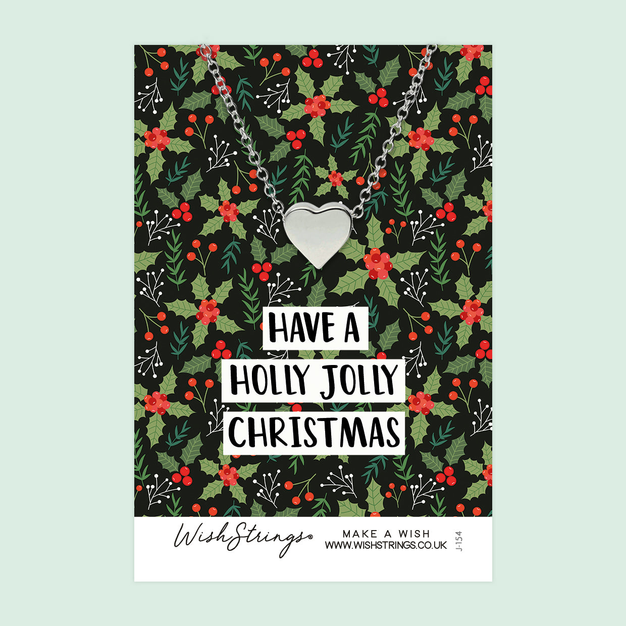 Holly Jolly - Heart Necklace