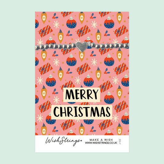 Merry Christmas - Heart Stretch Bracelet