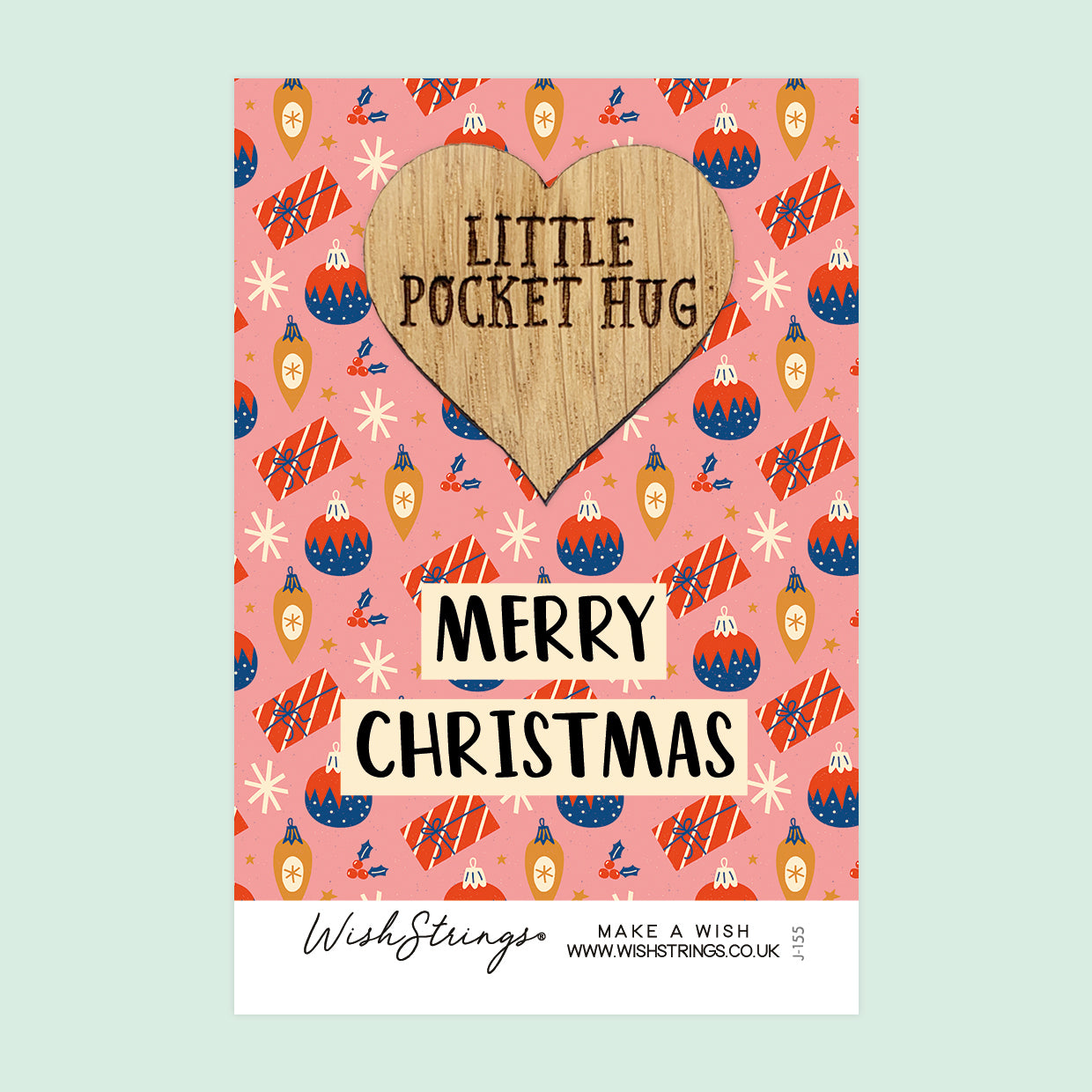 Merry Christmas - Pocket Hug - Keepsake Token