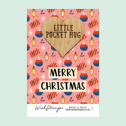 Merry Christmas - Pocket Hug - Keepsake Token