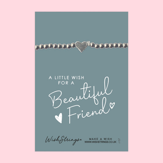 Beautiful Friend - Heart Stretch Bracelet
