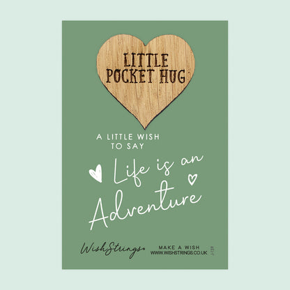 SALE - LIFE ADVENTURE - Oak Pocket Hug Token | S141