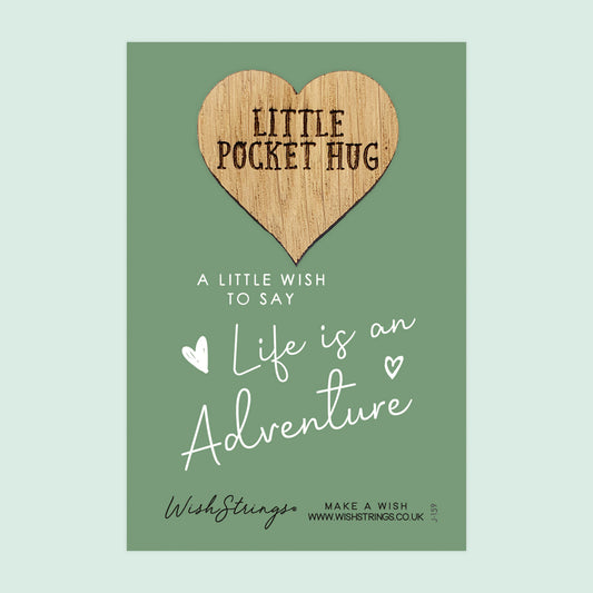 SALE - LIFE ADVENTURE - Oak Pocket Hug Token | S141