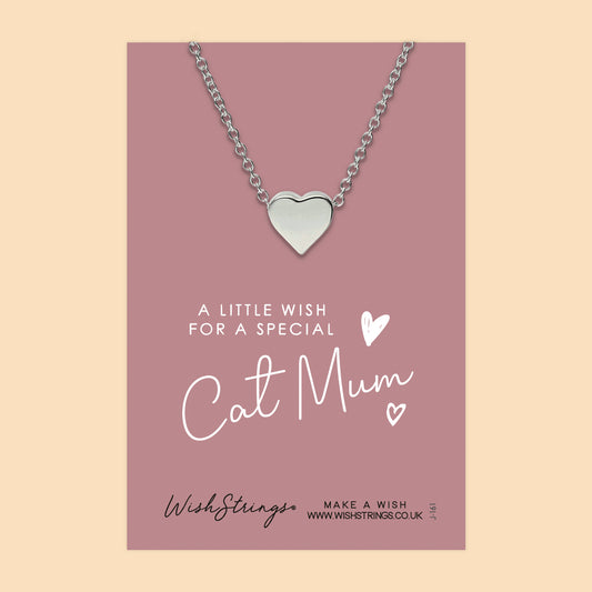 Cat Mum - Heart Necklace