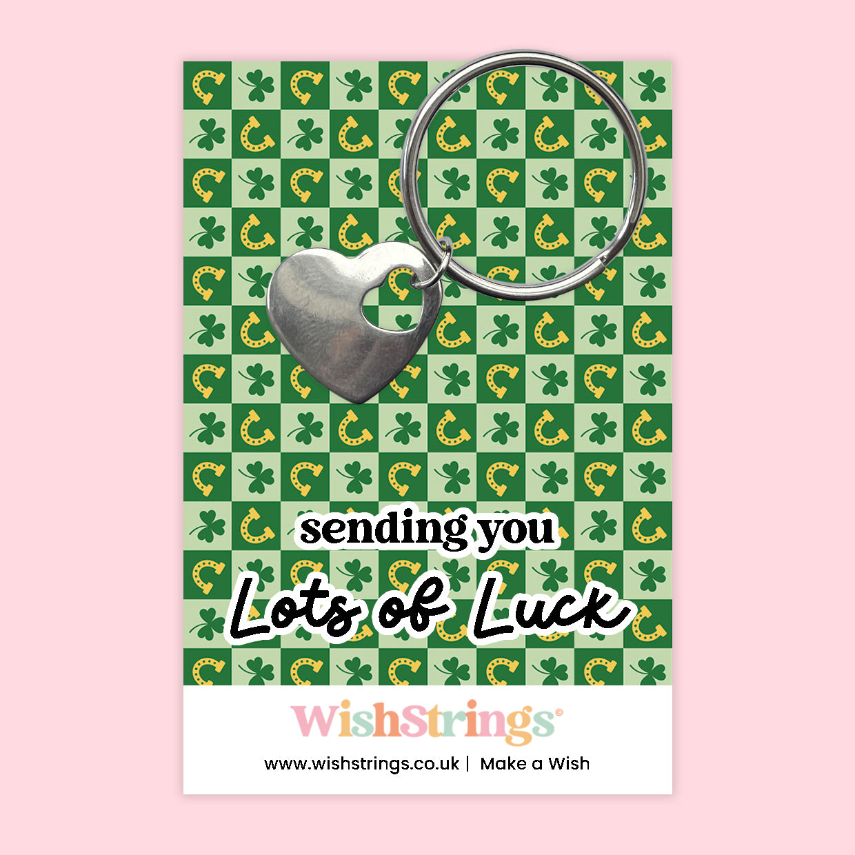 Sending You Lots of Luck - Heart Keyring