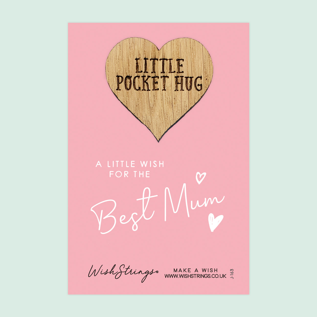 SALE - BEST MUM - Oak Pocket Hug Token | S113