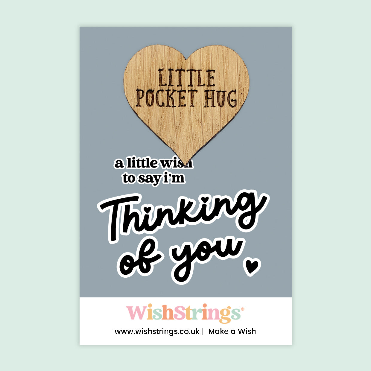 Thinking of You Collection – 6 Pocket Hugs & 6 WishStrings | Thoughtful Support Gifts | Handmade Comfort Keepsakes