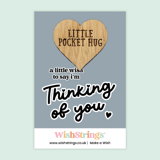 Pocket Hug - Just to Say, I’m Thinking of You | Thoughtful Sympathy & Comfort Gift | Keepsake Token for Sending Hugs During Tough Times