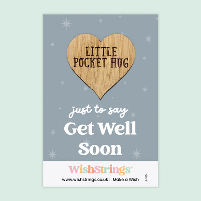 Pocket Hug - Get Well Soon | Thoughtful Gift for Recovery & Support | Keepsake Token for Sending Hugs During Illness & Hospital Stay