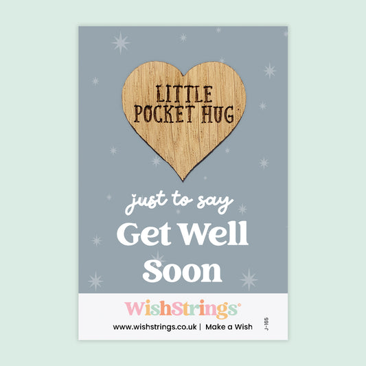 Pocket Hug - Get Well Soon | Thoughtful Gift for Recovery & Support | Keepsake Token for Sending Hugs During Illness & Hospital Stay
