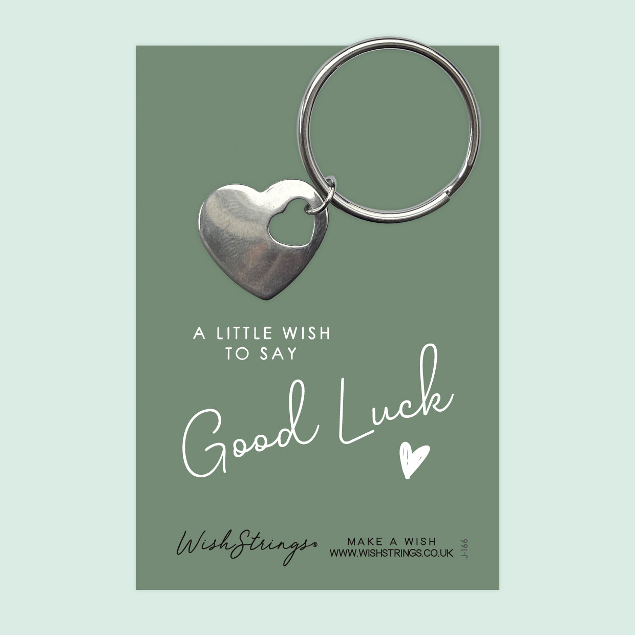 Good Luck - Heart Keyring