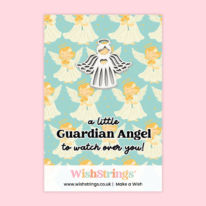 Angel Collection – 6 Pocket Hugs, 6 WishStrings & 6 Angel Tokens | Guardian Angel Gifts | Handmade Comfort Keepsakes