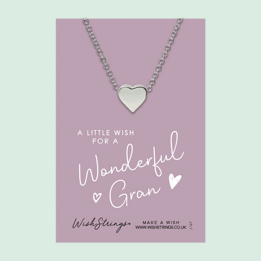 Wonderful Gran - Heart Necklace