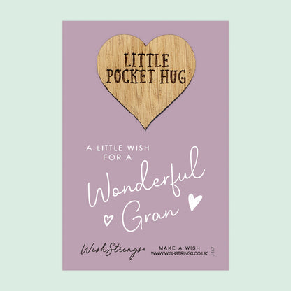 SALE | WONDERFUL GRAN - Oak Pocket Hug Token | S005