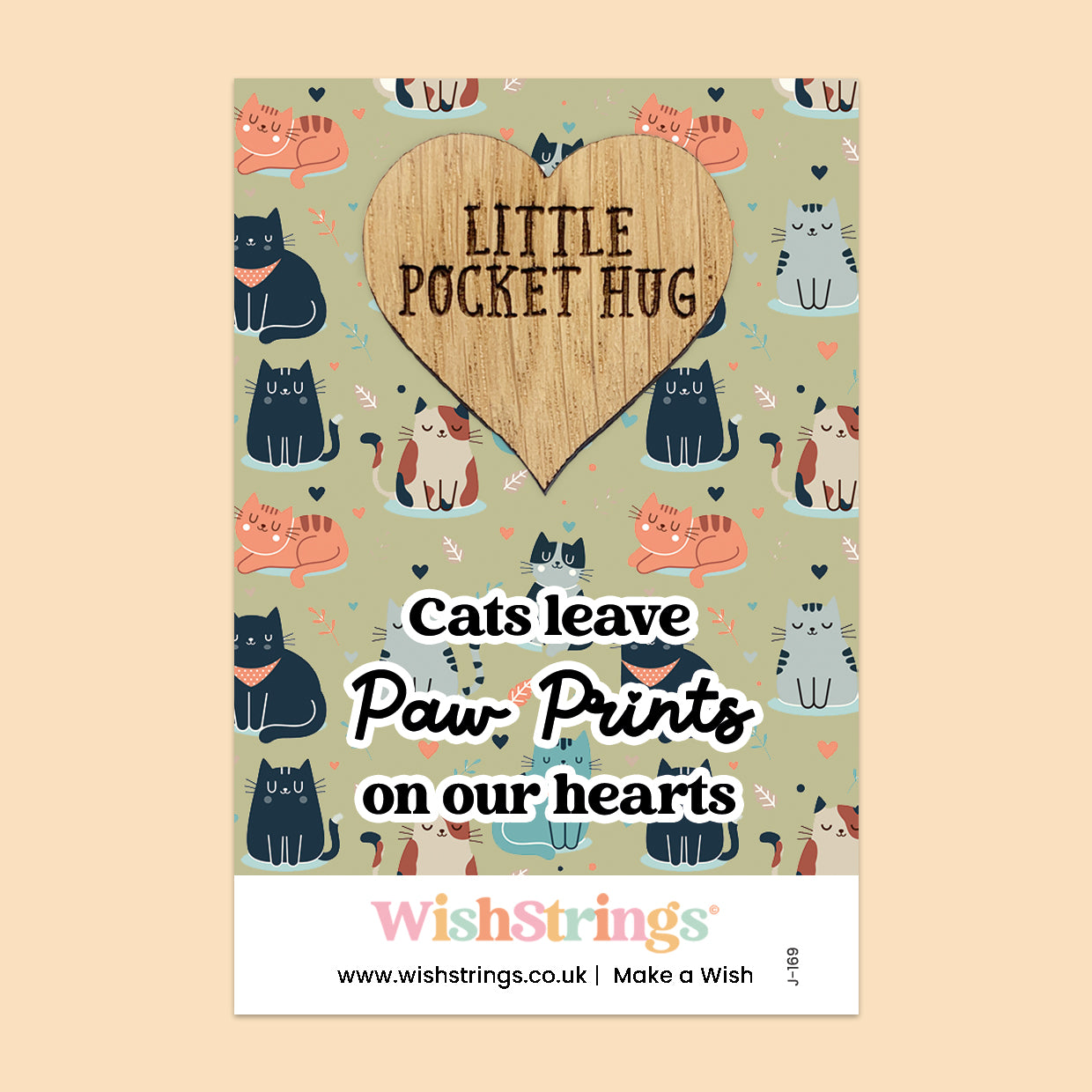 Little Paw (Cats) Collection – Cat Lover Wish Bracelets & Pocket Hug Tokens | Pawprint Charms & Feline Quotes | Handmade Gifts for Cat Owners & Rescue Volunteers