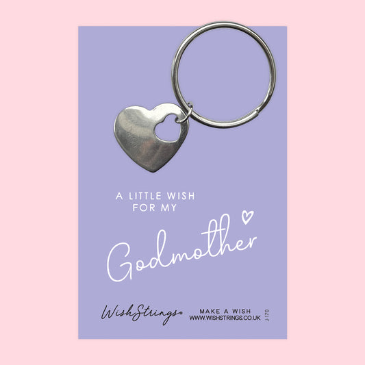 Godmother - Heart Keyring