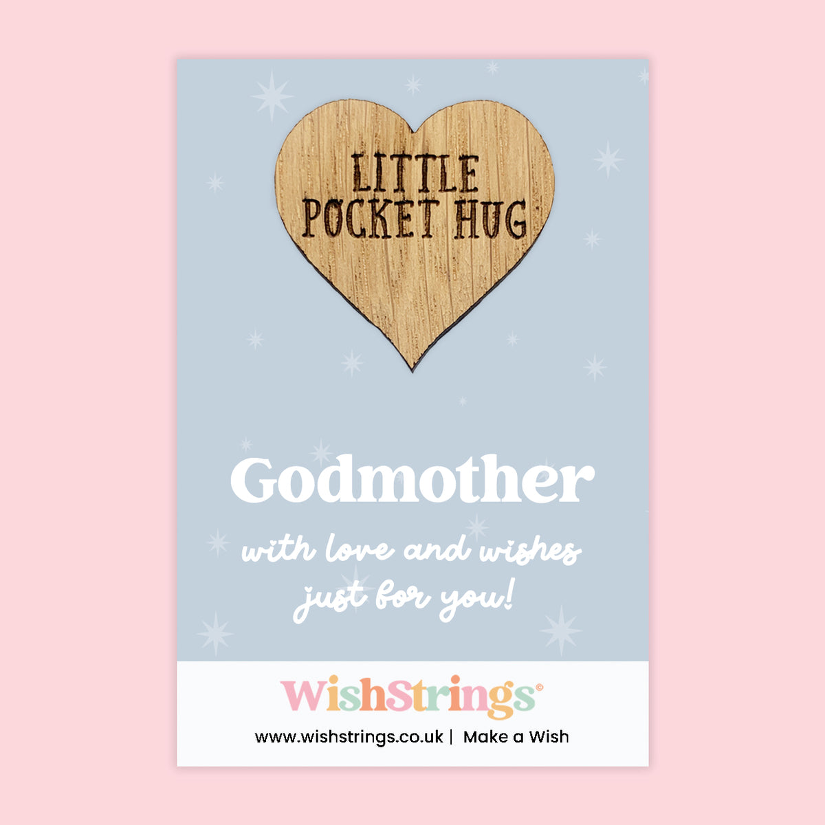 Female Relations Pocket Hug Collection | Wooden Heart Keepsakes for Mum, Sister & Daughter | Handmade Thoughtful Gifts