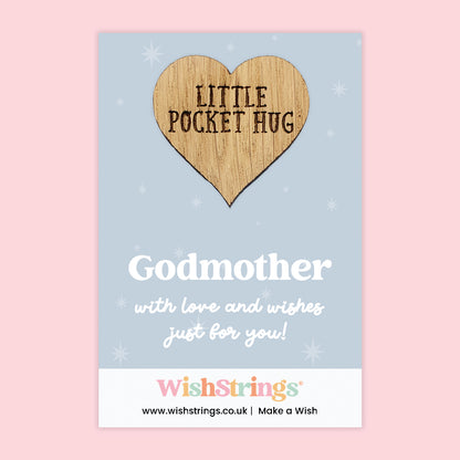 Female Relations Pocket Hug Collection | Wooden Heart Keepsakes for Mum, Sister & Daughter | Handmade Thoughtful Gifts